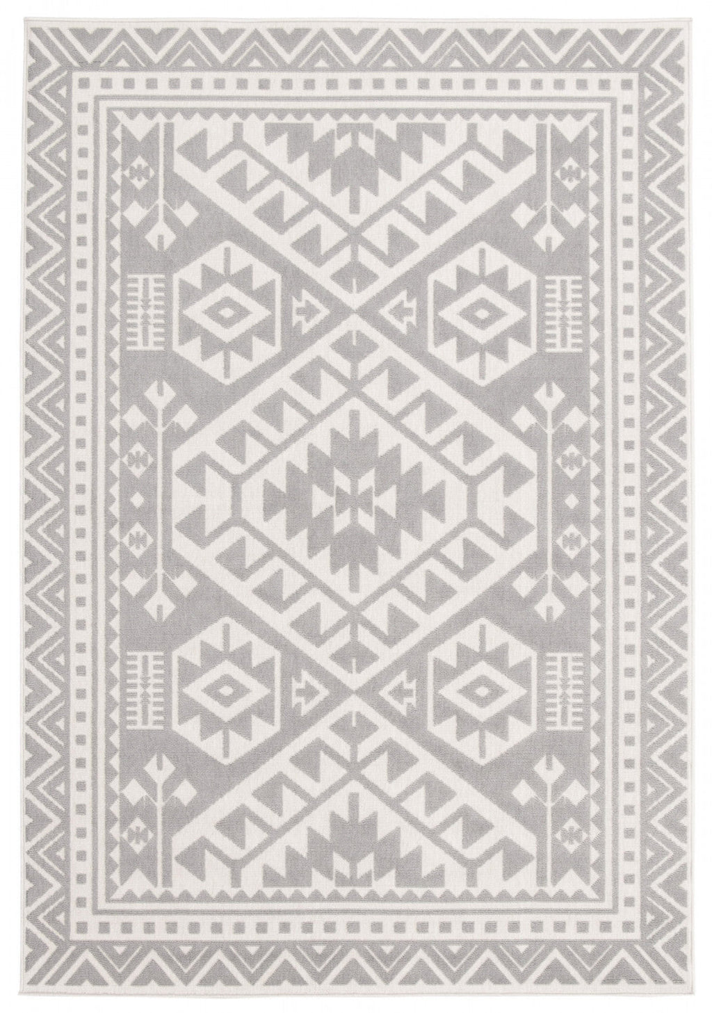 Gaia Light Grey 4'7" x 6'7" Area Rug|Carpette Gaia gris clair 4 pi 7 po x 6 pi 7 po|D86FW5XO