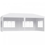 Outsunny 18.7' X 9.4' Party Tent, Portable Folding Wedding Tent, Garden Canopy Event Shelter, Outdoo|Outsunny Tente De Tonnelle De Fete 10' X 20', Tente De Mariage Pliante Portable, Abri D'evenement De