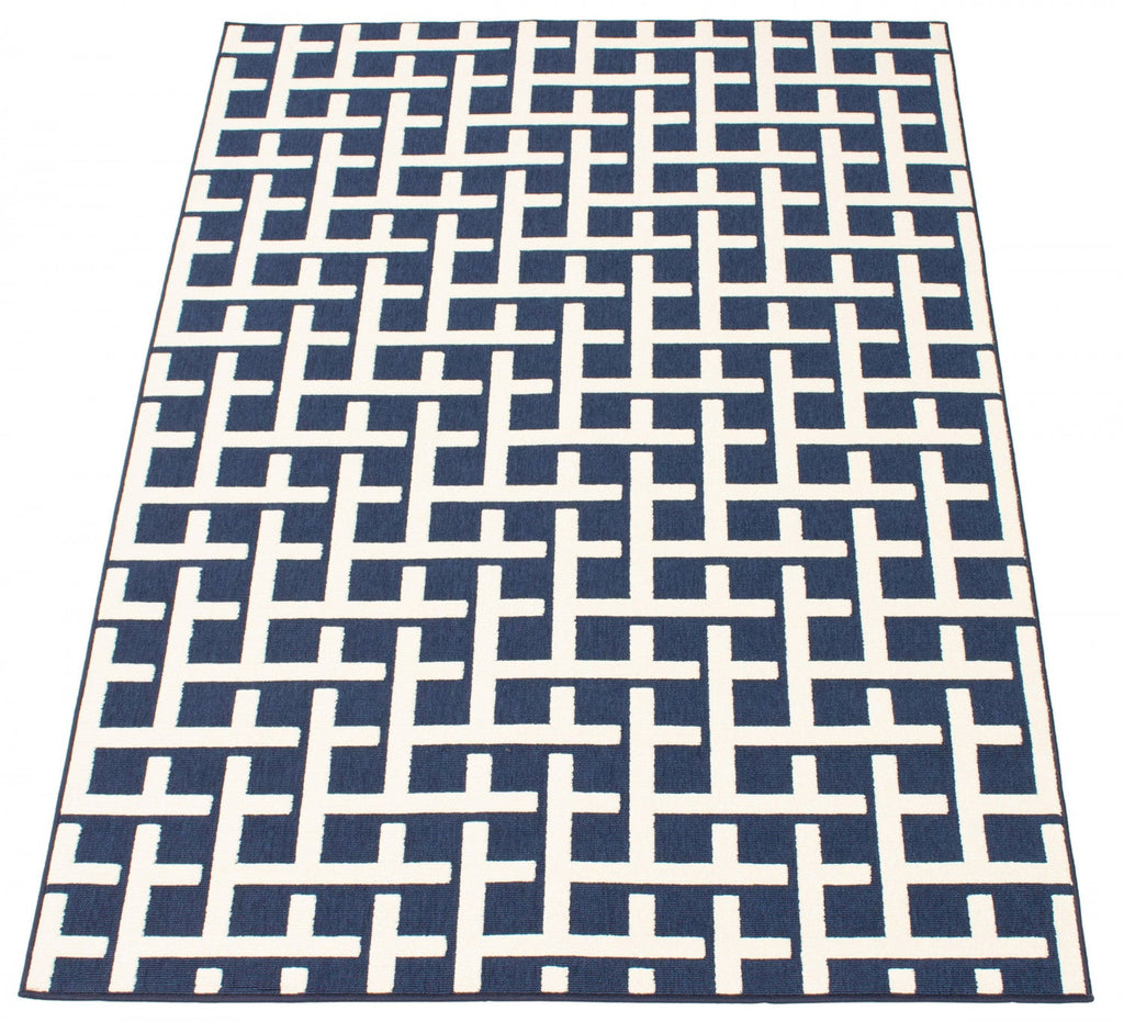 Brangane Blue 4'7" x 6'7" Area Rug|Carpette Brangane bleue 4 pi 7 po x 6 pi 7 po|D86FYGAS