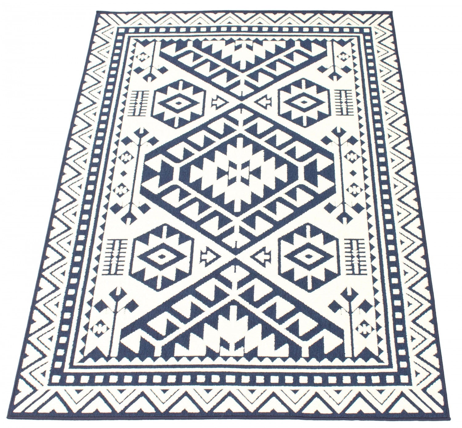 Gaia Blue 3'11" x 5'7" Area Rug|Carpette Gaia bleue 3 pi 11 po x 5 pi 7 po|D86FWYND