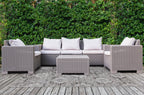 Jackson Distressed Damask Indoor/Outdoor Area Rug - 5'3" x 7'7"|Carpette Jackson à motif damassé vieilli pour l'intérieur et l'extérieur - 5 pi 3 po x 7 pi 7 po