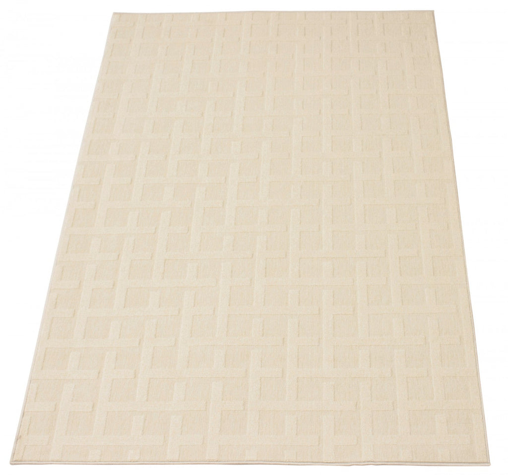 Brangane Ivory 6'7" x 9'6" Area Rug|Carpette Brangane ivoire 6 pi 7 po x 9 pi 6 po|D86FJUZ5
