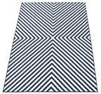 Dodie Blue-Ivory 6'7" x 9'6" Area Rug|Carpette Dodie bleueivoire 6 pi 7 po x 9 pi 6 po|D86FQY8A