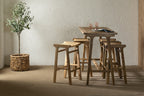 Agave Teak Bar Table - Natural|Table bar Agave en teck - naturelle