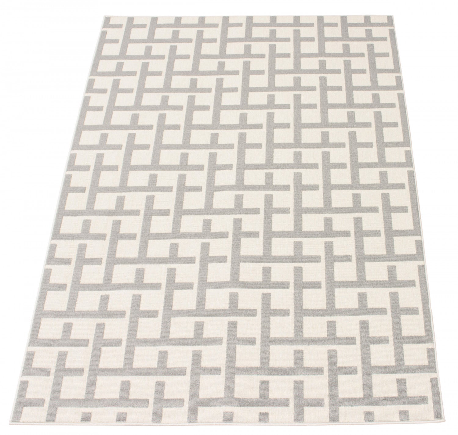 Brangane Light Grey 6'7" x 9'6" Area Rug|Carpette Brangane gris clair 6 pi 7 po x 9 pi 6 po|D86FM3NX