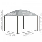 Outsunny 10' X 10' Outdoor Gazebo Canopy, Hardtop Gazebo With uv60+ Polycarbonate Roof, Solid Steel |Outsunny Auvent De Tonnelle D'exterieur 10' X 10', Tonnelle A Toit Rigide En Polycarbonate Uv60+, Ca