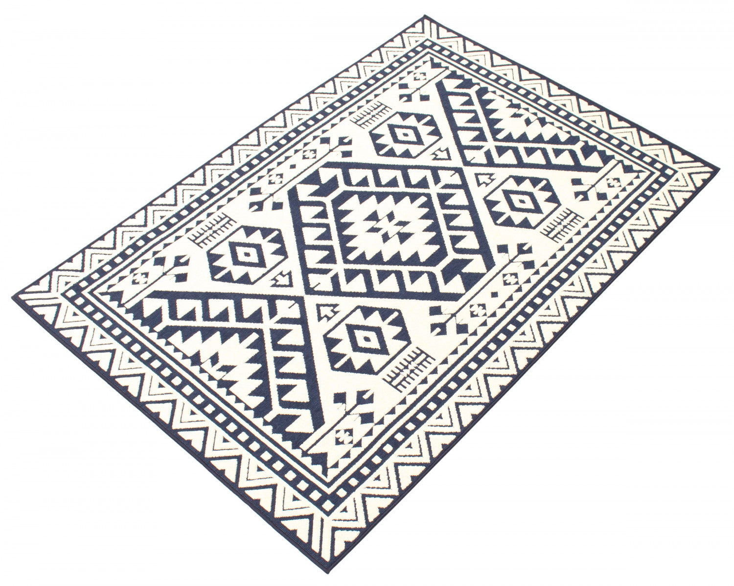 Gaia Blue 3'11" x 5'7" Area Rug|Carpette Gaia bleue 3 pi 11 po x 5 pi 7 po|D86FWYND