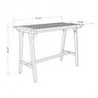 Agave Teak Bar Table - Natural|Table bar Agave en teck - naturelle