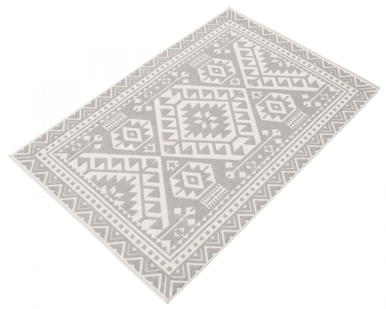 Gaia Light Grey 4'7" x 6'7" Area Rug|Carpette Gaia gris clair 4 pi 7 po x 6 pi 7 po|D86FW5XO
