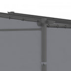 Outsunny 10' X 10' Metal Pergola With Sliding Roof Canopy, Retractable Pergola Canopy For Outdoor, P|Outsunny Pergola Metallique De 9.7' X 9.7' Avec Toit Coulissant, Auvent De Pergola Retractable Pour