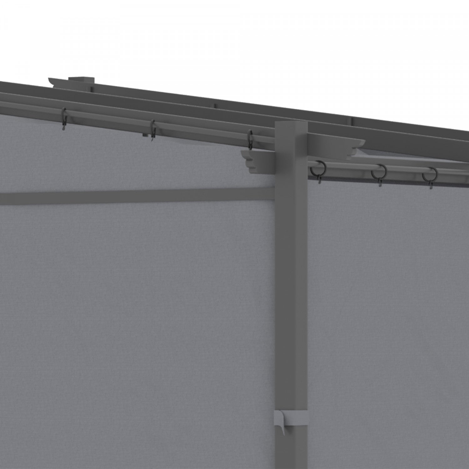 Outsunny 10' X 10' Metal Pergola With Sliding Roof Canopy, Retractable Pergola Canopy For Outdoor, P|Outsunny Pergola Metallique De 9.7' X 9.7' Avec Toit Coulissant, Auvent De Pergola Retractable Pour