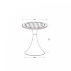 Dalya Patio Bistro Table - White|Table bistro Dalya pour la terrasse - blanche
