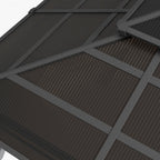 Outsunny 10' X 12' Outdoor Gazebo Canopy, Double roof Hardtop Gazebo With polycarbonate Roof, Steel |Outsunny 10' X 12' Gazebo Exterieur, Gazebo A Double Toit Rigide Avec Toit En Polycarbonate, Cadre E