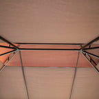 Outsunny 10' x 13' Patio gazebo, aluminum Frame Double Roof Outdoor Gazebo Canopy Shelter With Netti|Outsunny 10 X 13pi Cadre En Aluminium Gazebo Canopee Abri De Jardin A Deux Niveaux Avec Filet Et Rid