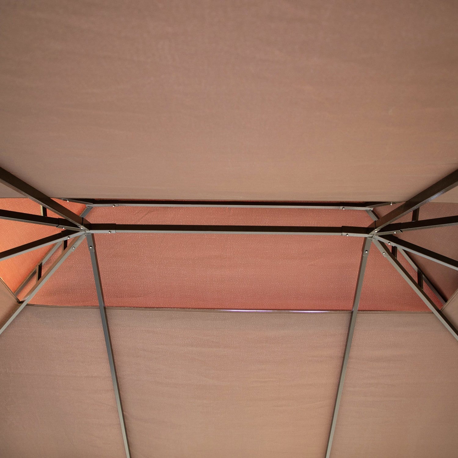 Outsunny 10' x 13' Patio gazebo, aluminum Frame Double Roof Outdoor Gazebo Canopy Shelter With Netti|Outsunny 10 X 13pi Cadre En Aluminium Gazebo Canopee Abri De Jardin A Deux Niveaux Avec Filet Et Rid