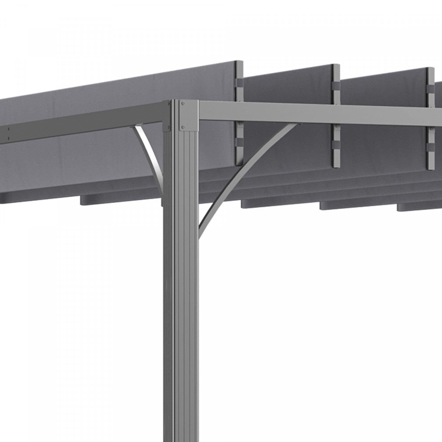Outsunny 9.5' X 9.7' Outdoor Pergola With Retractable Roof, Aluminium Louvered Pergola Canopy, Patio|Outsunny Pergola Exterieure 9.5' X 9.7' Avec Toit Retractable, Auvent De Pergola A Persiennes En Alu