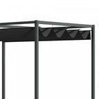 Outsunny 10' X7' Patio Pergola With Retractable Canopy, Outdoor Sun Shelter, Yard Shade, Black|Outsunny 10 X 7ft Pergola Gazebo Avec Auvent Retractable Patio Exterieur Abri Soleil Jardin Tissu Re