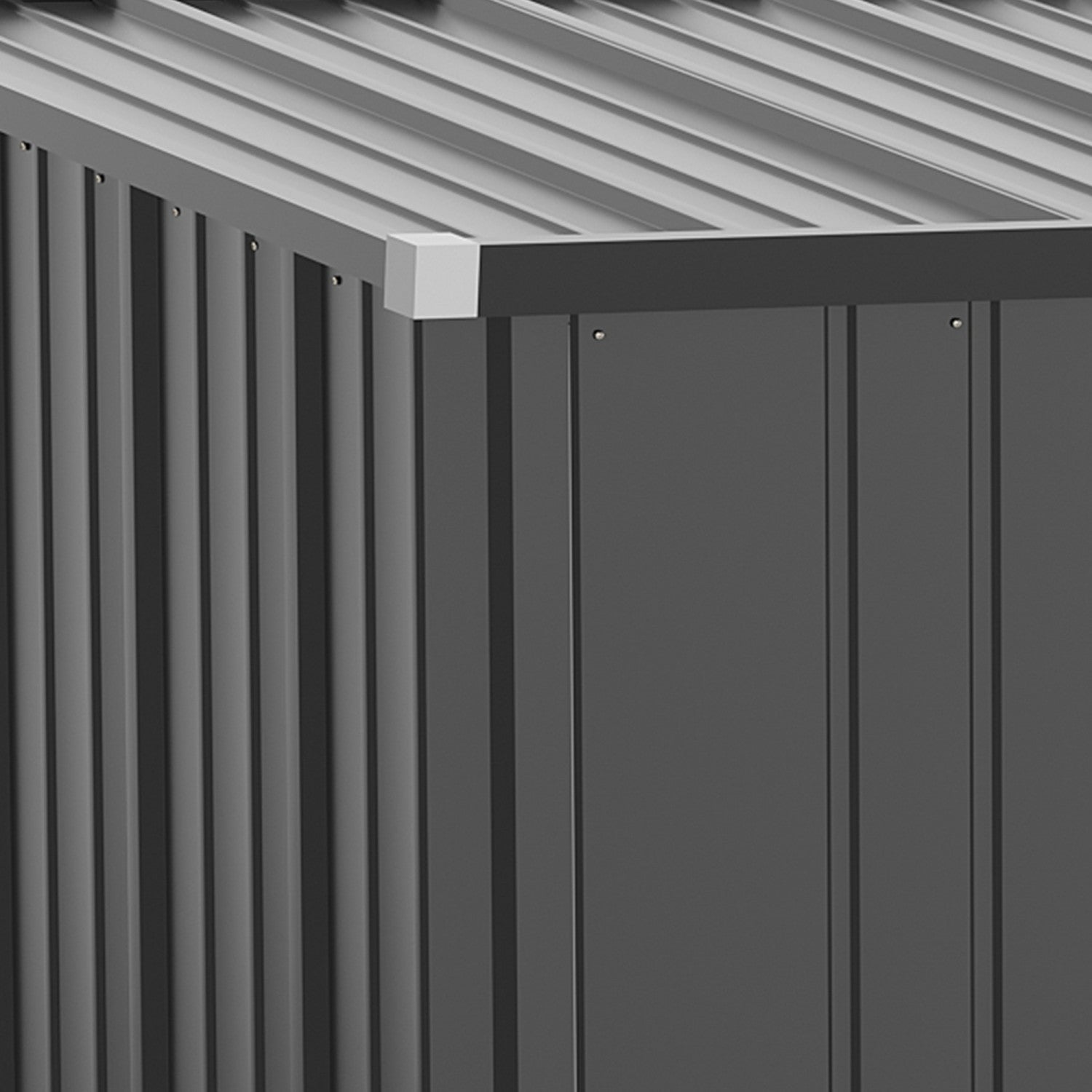 Outsunny 5' X 3' Outdoor Storage Shed, Steel Garden Shed With Single Lockable Door, Tool Storage Hou|Outsunny 5'x3' Abri De Jardin Exterieur En Acier Avec Porte Simple Gris