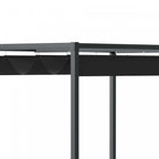 Outsunny 10' X7' Patio Pergola With Retractable Canopy, Outdoor Sun Shelter, Yard Shade, Black|Outsunny 10 X 7ft Pergola Gazebo Avec Auvent Retractable Patio Exterieur Abri Soleil Jardin Tissu Re