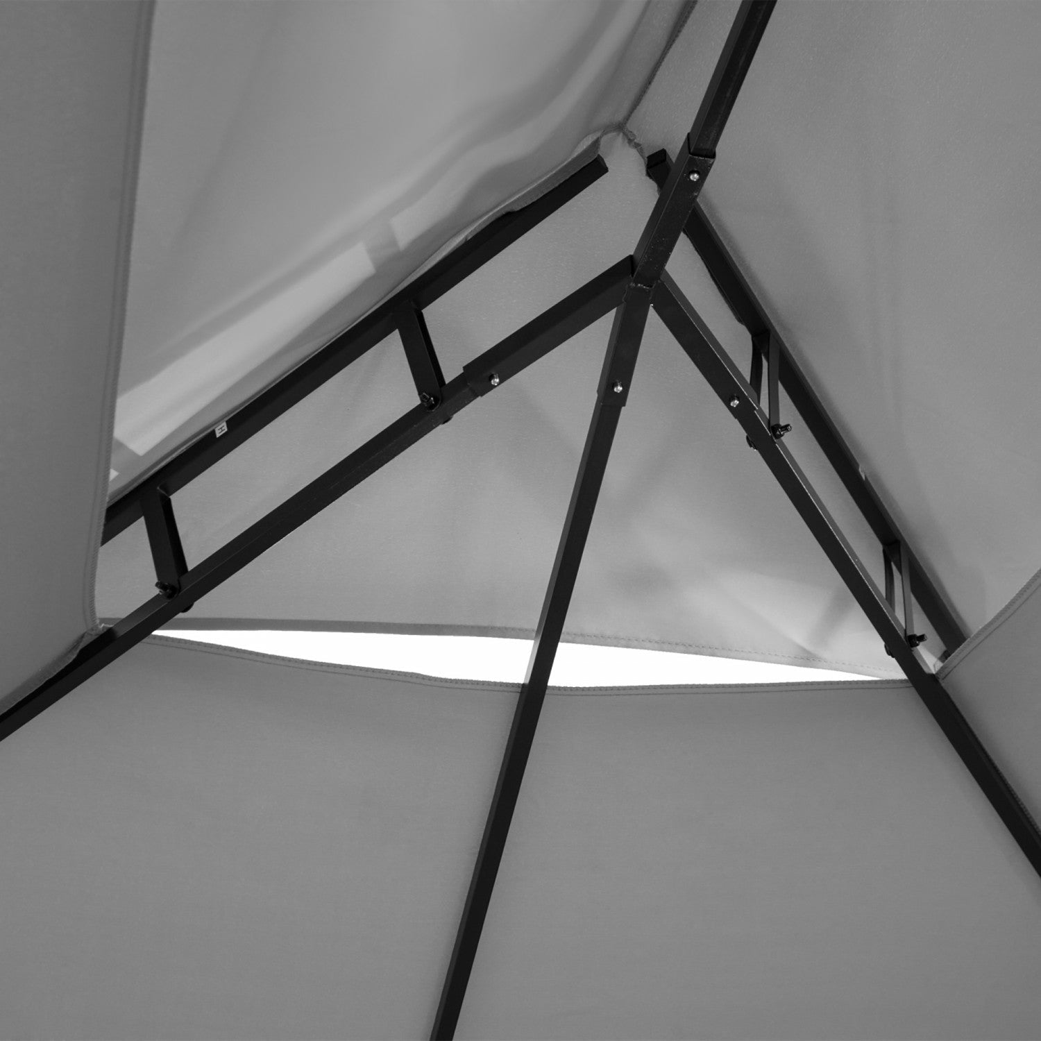 Outsunny 10' X 13' Patio Gazebo, Outdoor 2-tiers Garden Canopy Yard Sunshade Shelter With Curtains, |Outsunny Tonnelle De Patio De 10' X 13', Auvent De Jardin Exterieur A 2 Niveaux, Abri Pare-soleil Av