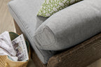 Bermuda 6-Piece Canopy Outdoor Patio Conversation Set - Hand-Woven Resin Wicker, UV & Weather Resistant - Grey | Ensemble de conversation Bermuda 6 pièces avec toit pour la terrasse à l’extérieur - osier en résine tressé à la main - gris