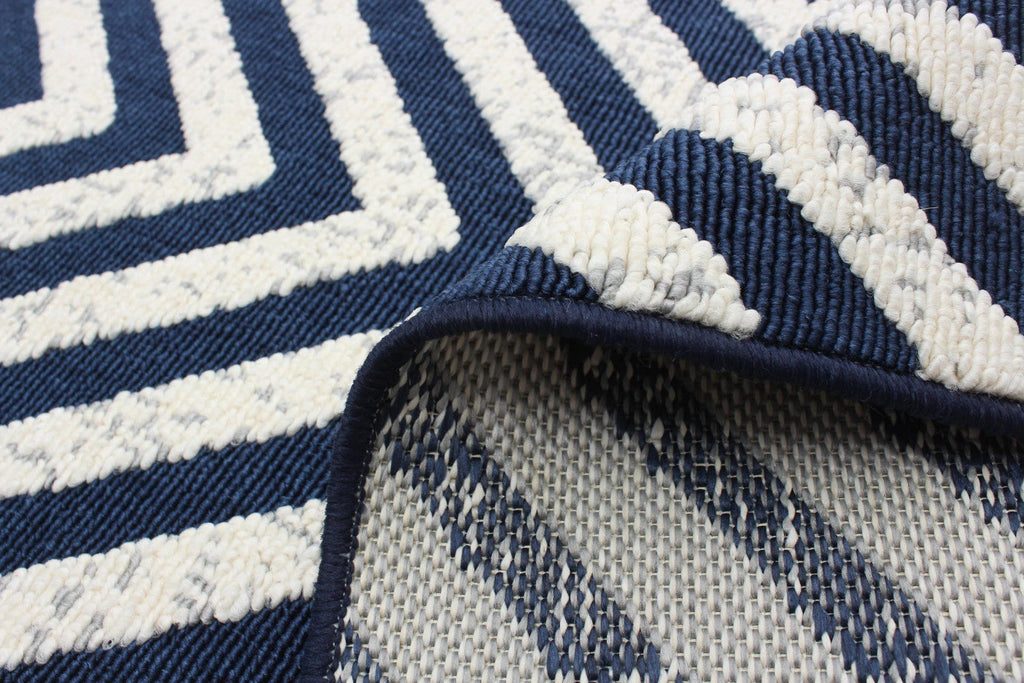Dodie Blue-Ivory 2'8" x 4'11" Area Rug|Carpette Dodie bleueivoire 2 pi 8 po x 4 pi 11 po|D86FZ80X