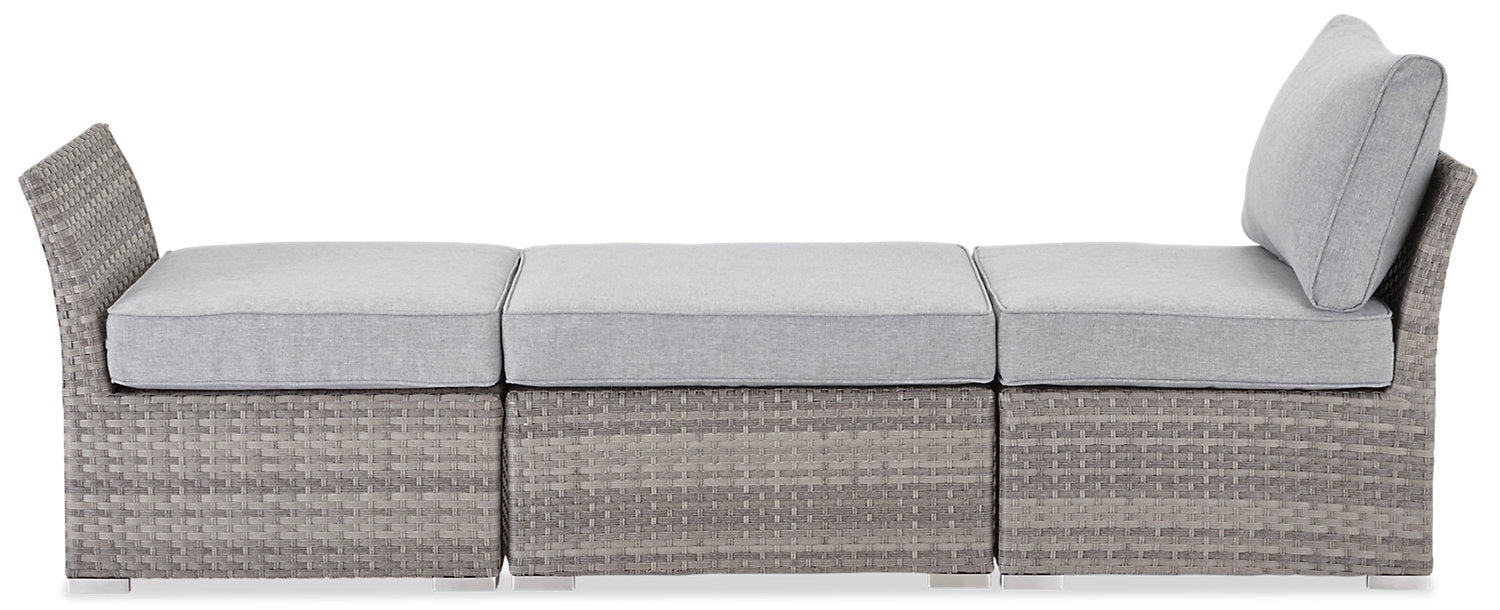 Bermuda 6-Piece Canopy Outdoor Patio Conversation Set - Hand-Woven Resin Wicker, UV & Weather Resistant - Grey | Ensemble de conversation Bermuda 6 pièces avec toit pour la terrasse à l’extérieur - osier en résine tressé à la main - gris