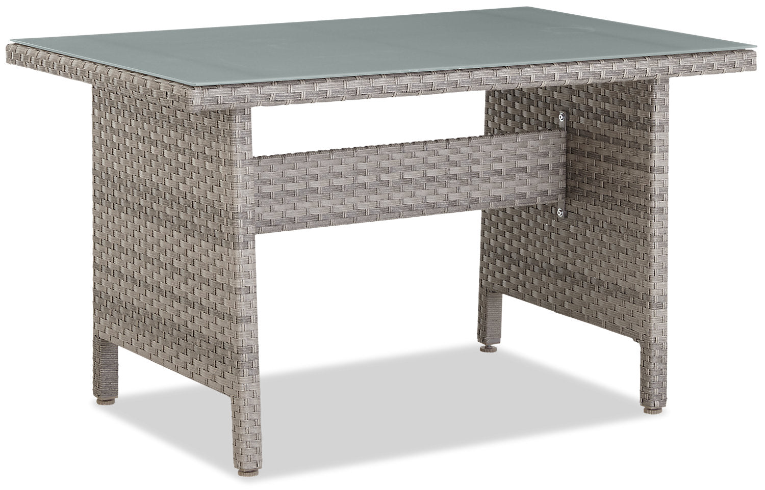 Bermuda 6-Piece Canopy Outdoor Patio Conversation Set - Hand-Woven Resin Wicker, UV & Weather Resistant - Grey | Ensemble de conversation Bermuda 6 pièces avec toit pour la terrasse à l’extérieur - osier en résine tressé à la main - gris