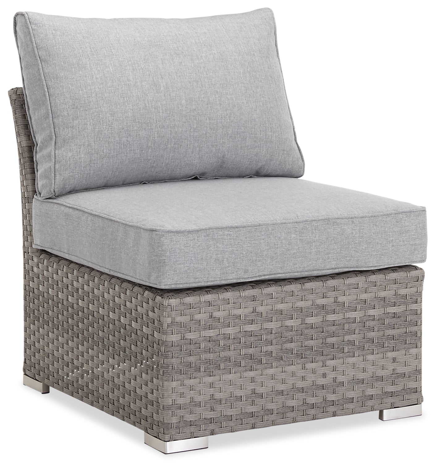 Bermuda 6-Piece Canopy Outdoor Patio Conversation Set - Hand-Woven Resin Wicker, UV & Weather Resistant - Grey | Ensemble de conversation Bermuda 6 pièces avec toit pour la terrasse à l’extérieur - osier en résine tressé à la main - gris