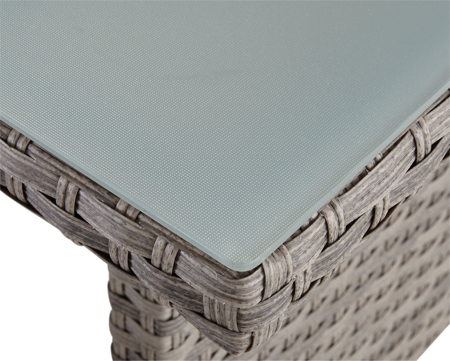 Bermuda 6-Piece Canopy Outdoor Patio Conversation Set - Hand-Woven Resin Wicker, UV & Weather Resistant - Grey | Ensemble de conversation Bermuda 6 pièces avec toit pour la terrasse à l’extérieur - osier en résine tressé à la main - gris