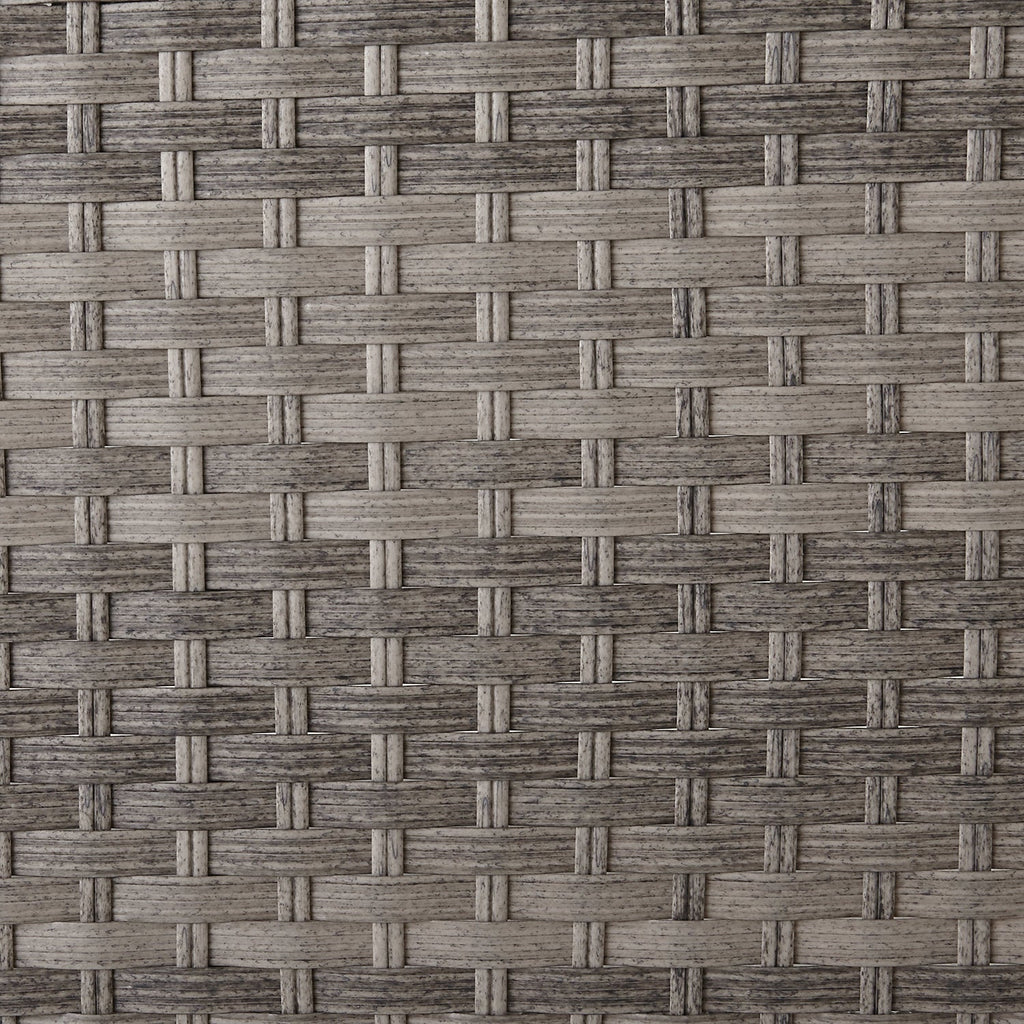 Bermuda 6-Piece Canopy Outdoor Patio Conversation Set - Hand-Woven Resin Wicker, UV & Weather Resistant - Grey | Ensemble de conversation Bermuda 6 pièces avec toit pour la terrasse à l’extérieur - osier en résine tressé à la main - gris