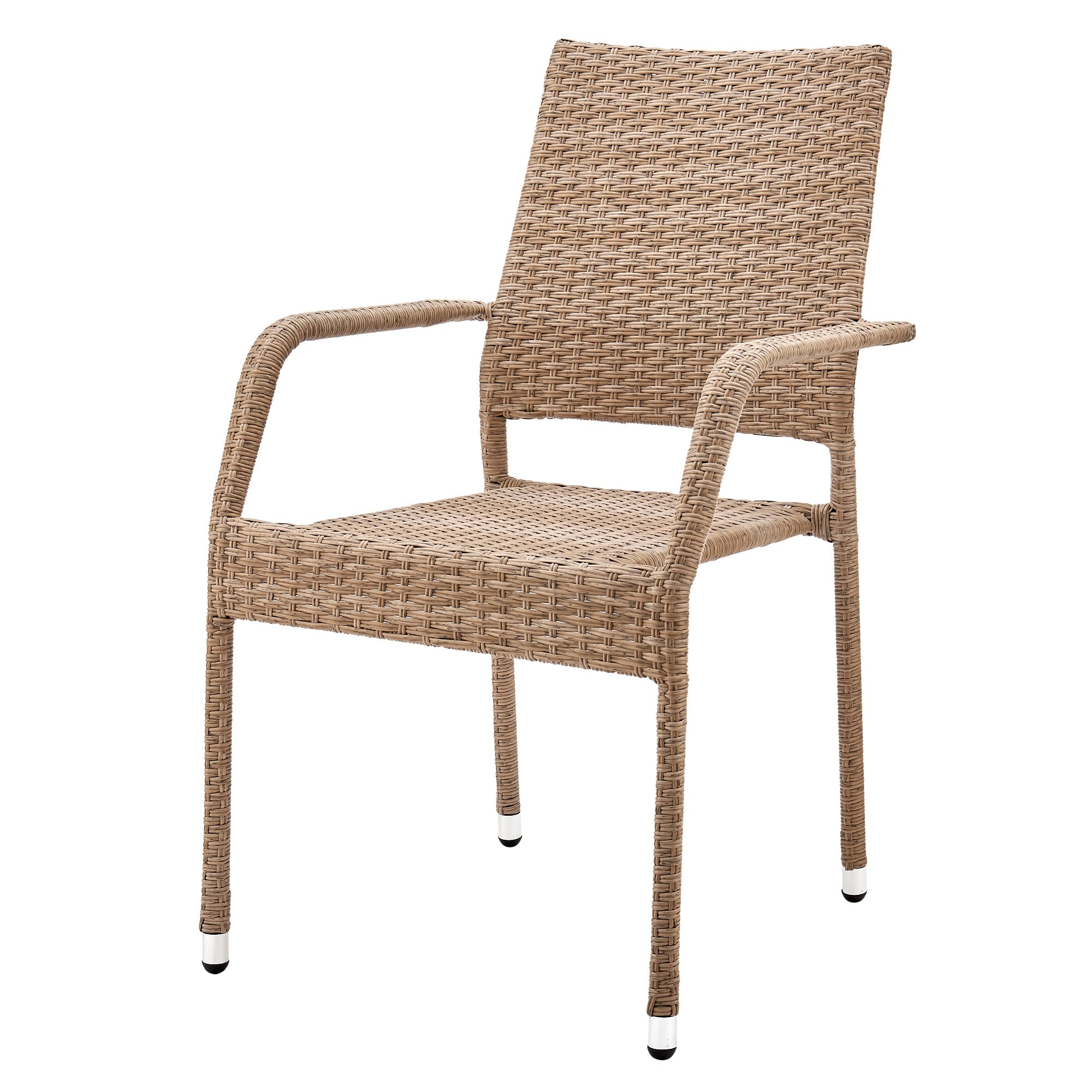 Manhattan Comfort Genoa Patio Dining Armchair - Tan Weave|Chaise de coin-repas Genoa de Manhattan Comfort pour la terrasse - tressage tan