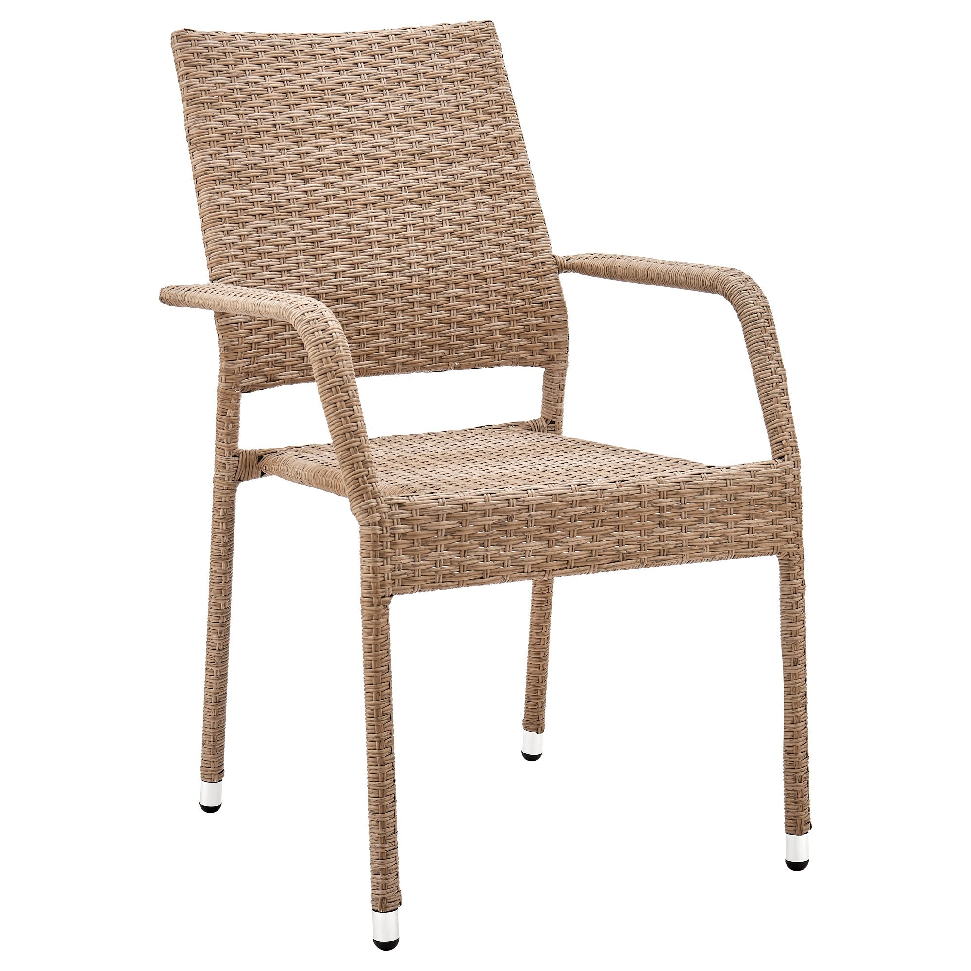 Manhattan Comfort Genoa Patio Dining Armchair - Tan Weave|Chaise de coin-repas Genoa de Manhattan Comfort pour la terrasse - tressage tan