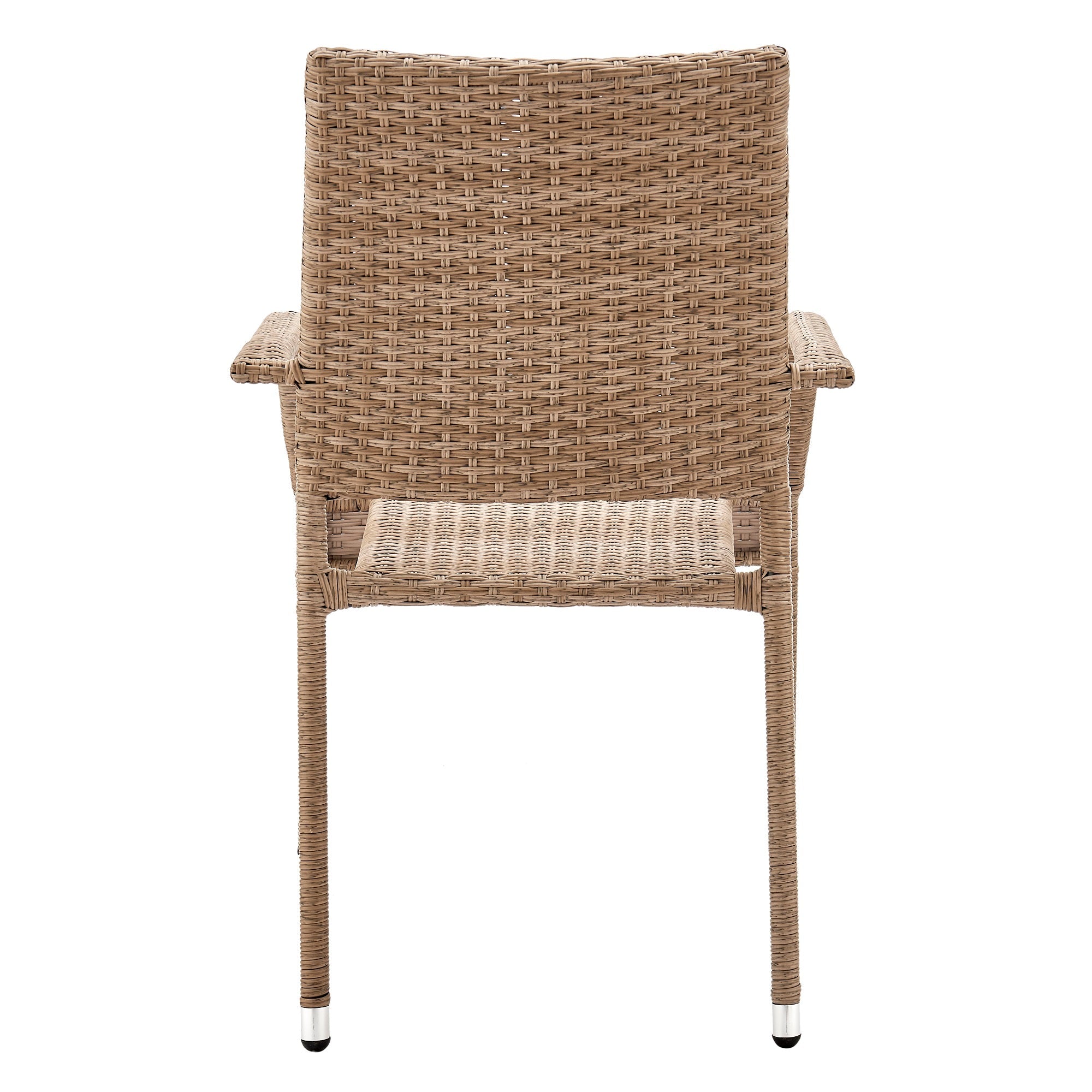 Manhattan Comfort Genoa Patio Dining Armchair - Tan Weave|Chaise de coin-repas Genoa de Manhattan Comfort pour la terrasse - tressage tan