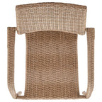 Manhattan Comfort Genoa Patio Dining Armchair - Tan Weave|Chaise de coin-repas Genoa de Manhattan Comfort pour la terrasse - tressage tan