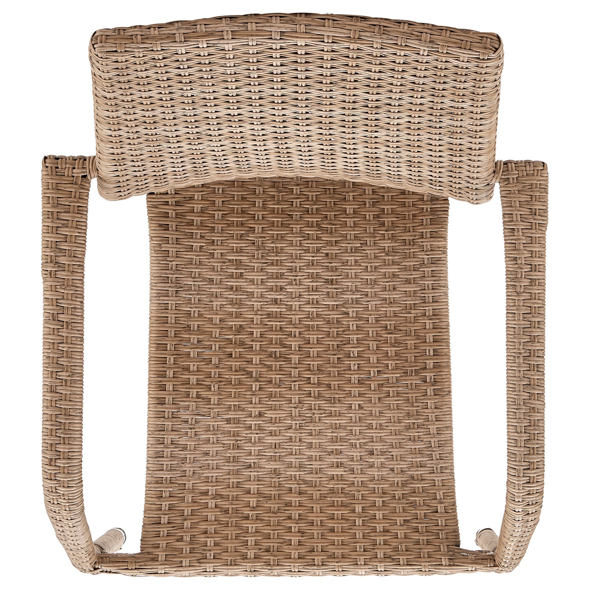 Manhattan Comfort Genoa Patio Dining Armchair - Tan Weave|Chaise de coin-repas Genoa de Manhattan Comfort pour la terrasse - tressage tan