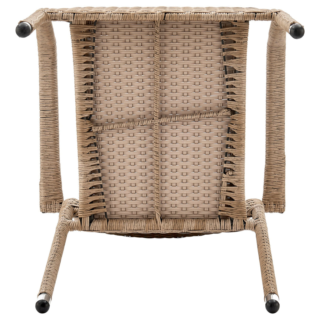 Manhattan Comfort Genoa Patio Dining Armchair - Tan Weave|Chaise de coin-repas Genoa de Manhattan Comfort pour la terrasse - tressage tan