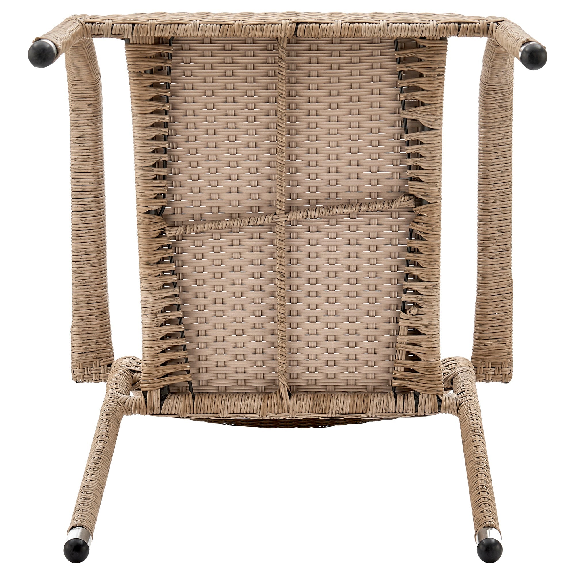 Manhattan Comfort Genoa Patio Dining Armchair - Tan Weave|Chaise de coin-repas Genoa de Manhattan Comfort pour la terrasse - tressage tan