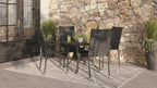 Arizona Outdoor Patio Chair - Hand-Woven Resin Wicker, UV & Weather Resistant - Black | Chaise Arizona pour la terrasse à l’extérieur - osier en résine tressé à la main, résistante aux rayons UV et aux intempéries - noire