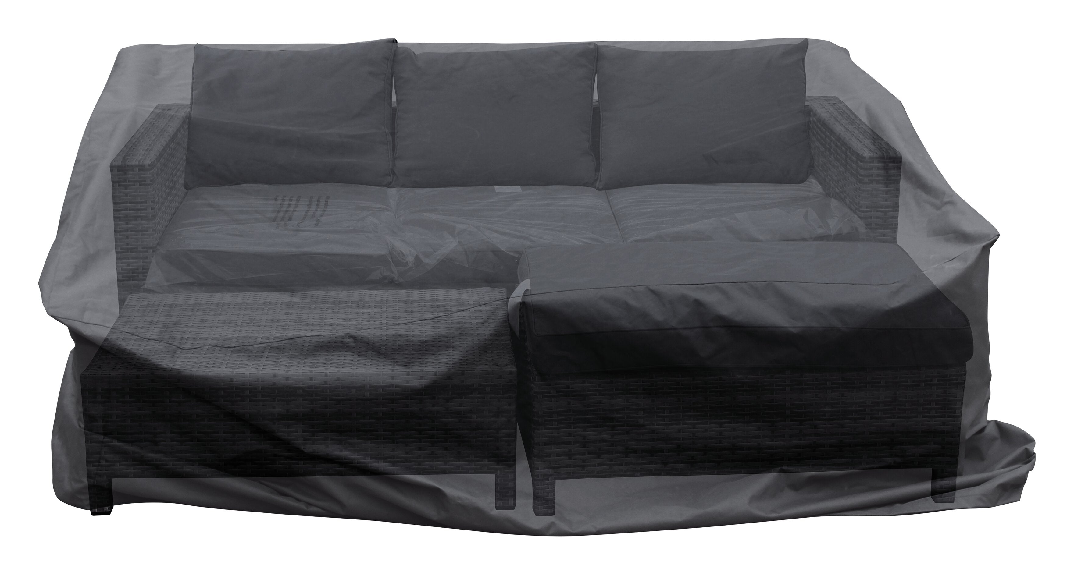 Athens & Nassau Outdoor Patio Furniture Cover -  Water Resistant, Dustproof - Grey|Housse pour meubles Athens et Nassau pour la terrasse à l’extérieur -  résistante à l’eau et à la poussière - grise