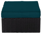 Barbados 6-Piece Patio Set with Ottoman – Blue  | Ensemble Barbados 6 pièces pour la terrasse avec pouf - bleu