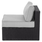 Barbados Armless Patio Chair – Grey | Fauteuil sans accoudoirs Barbados pour la terrasse - gris