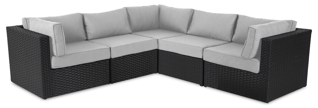 Barbados 5-Piece Patio Set – Grey  | Ensemble Barbados 5 pièces pour la terrasse - gris