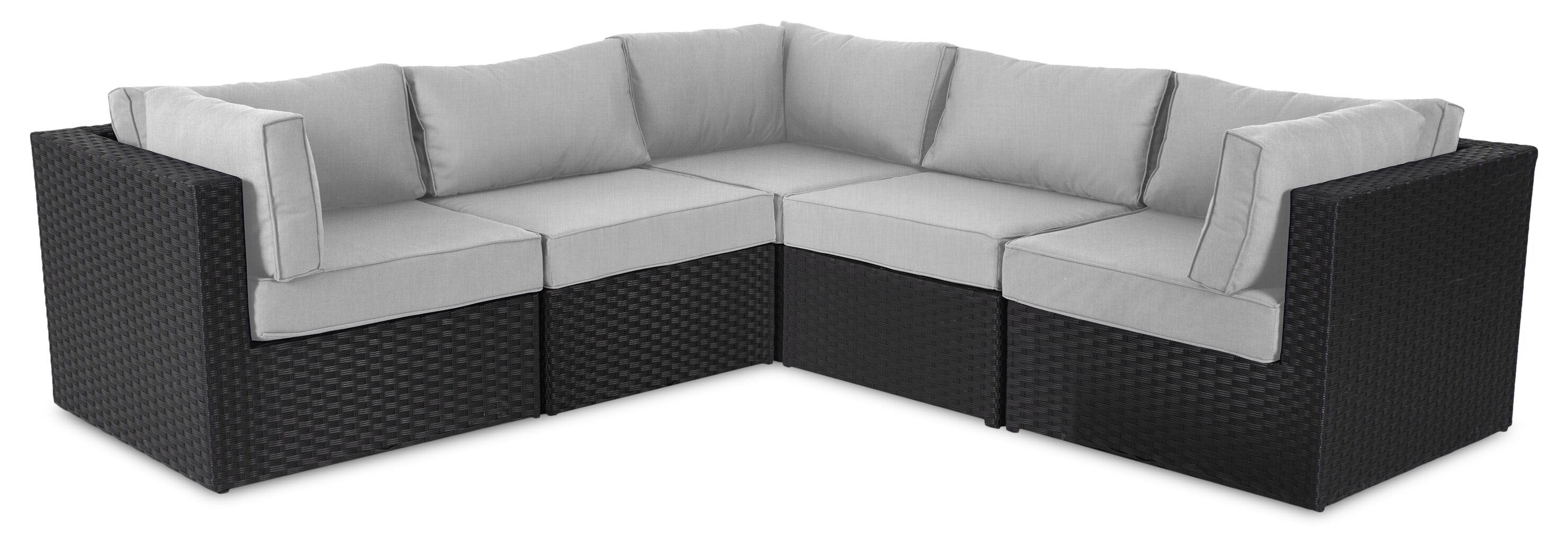 Barbados 5-Piece Patio Set – Grey  | Ensemble Barbados 5 pièces pour la terrasse - gris