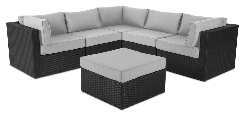 Barbados Armless Patio Chair – Grey | Fauteuil sans accoudoirs Barbados pour la terrasse - gris
