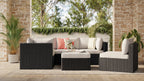 Barbados 6-Piece Patio Set with Ottoman – Grey | Ensemble Barbados 6 pièces pour la terrasse avec pouf - gris