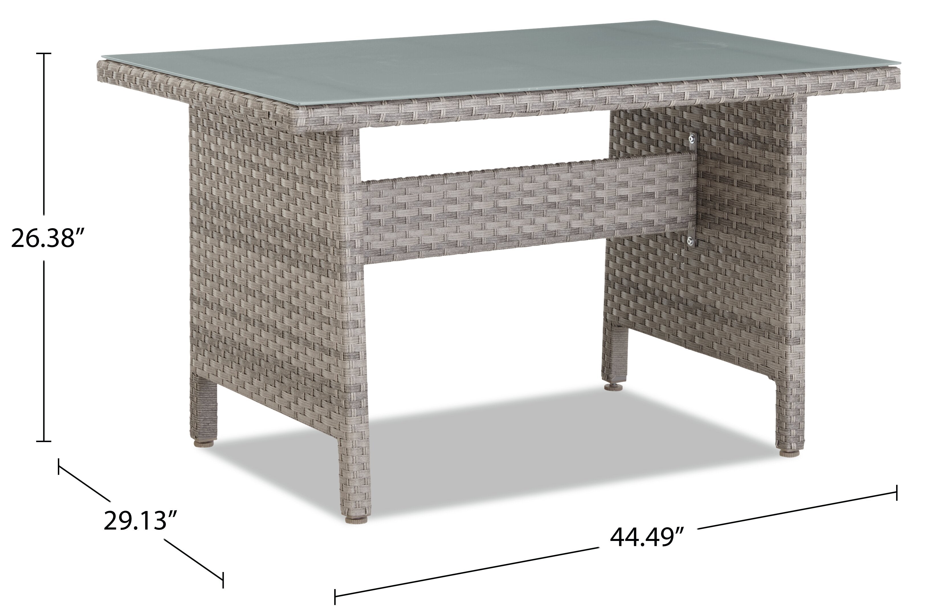 Bermuda 6-Piece Canopy Outdoor Patio Conversation Set - Hand-Woven Resin Wicker, UV & Weather Resistant - Grey | Ensemble de conversation Bermuda 6 pièces avec toit pour la terrasse à l’extérieur - osier en résine tressé à la main - gris