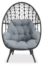 Coco Egg Outdoor Patio Chair - Grey | Fauteuil en forme d’œuf Coco pour la terrasse et l’extérieur - gris