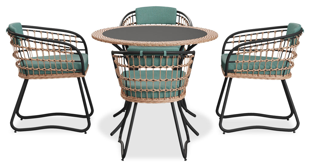 Ibiza 5-Piece Patio Dining Set | Coin-repas pour la terrasse Ibiza 5 pièces