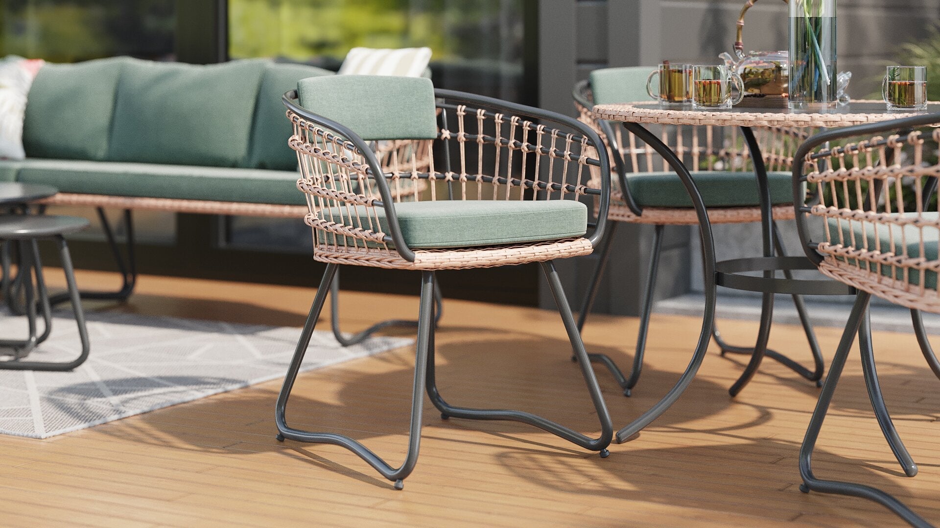 Ibiza Patio Chair - Set of 4 | Chaise Ibiza pour la terrasse - ensemble de 4